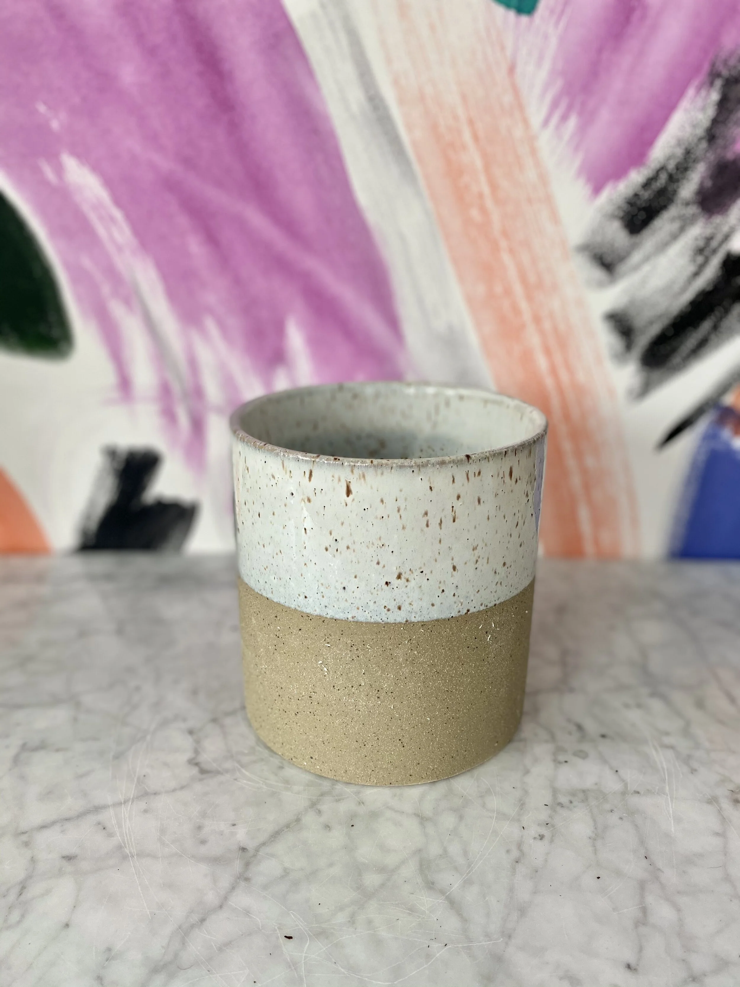 Natural Speckle Cache Pot — The Tender Gardener